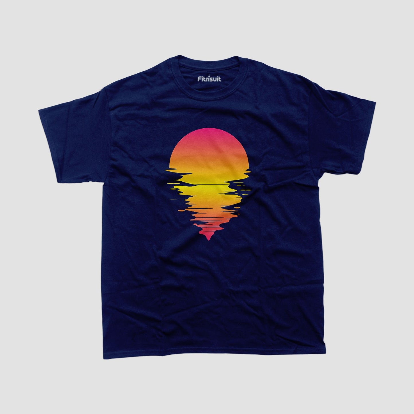 Retro Sunset Gradient Aesthetic T shirt for everyone