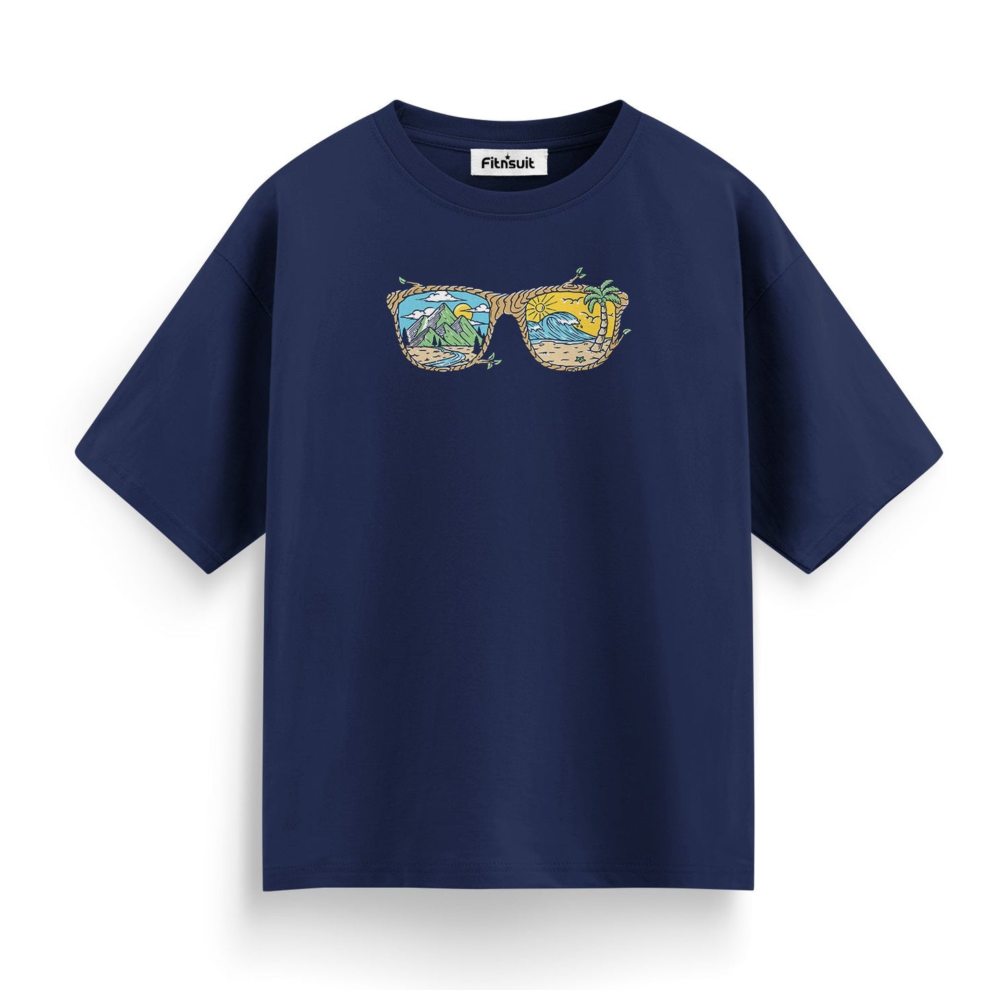 Beach Sunglasses Summer Scene T shirt for everyone