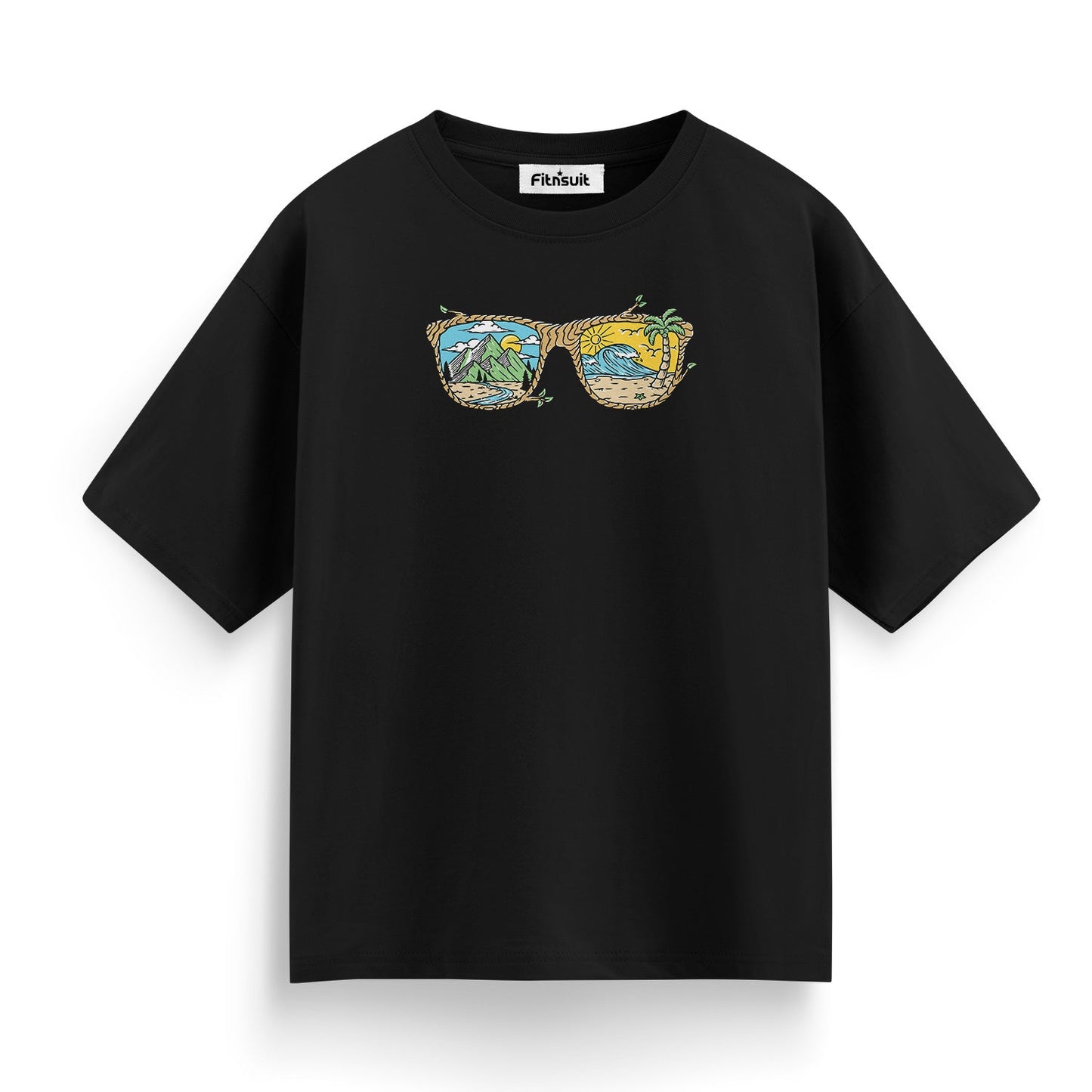 Beach Sunglasses Summer Scene T shirt for everyone