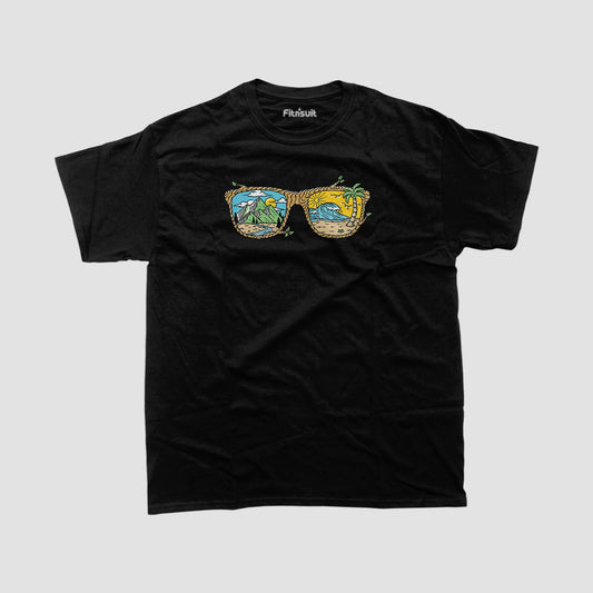 Beach Sunglasses Summer Scene T shirt for everyone