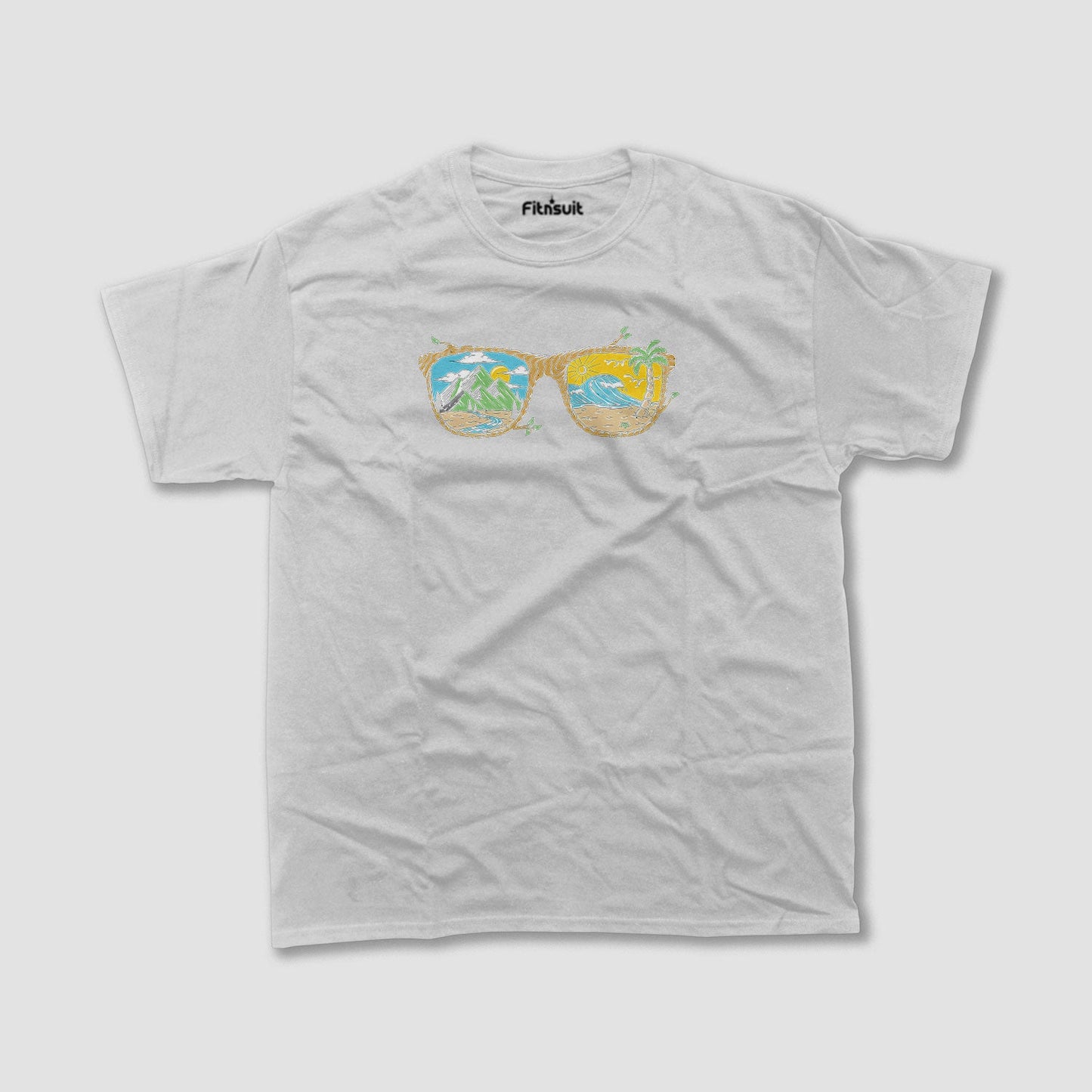 Beach Sunglasses Summer Scene T shirt for everyone