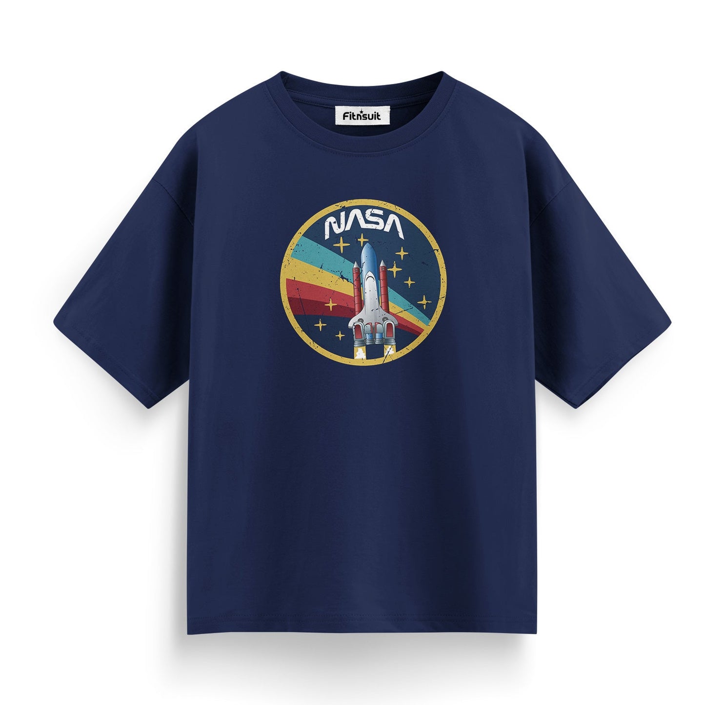 NASA Retro Badge Emblem T shirt for everyone