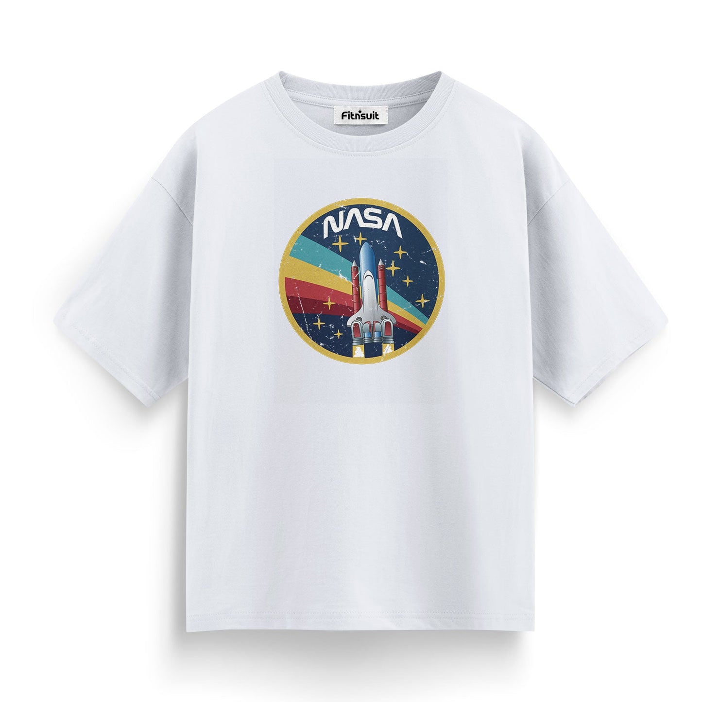 NASA Retro Badge Emblem T shirt for everyone