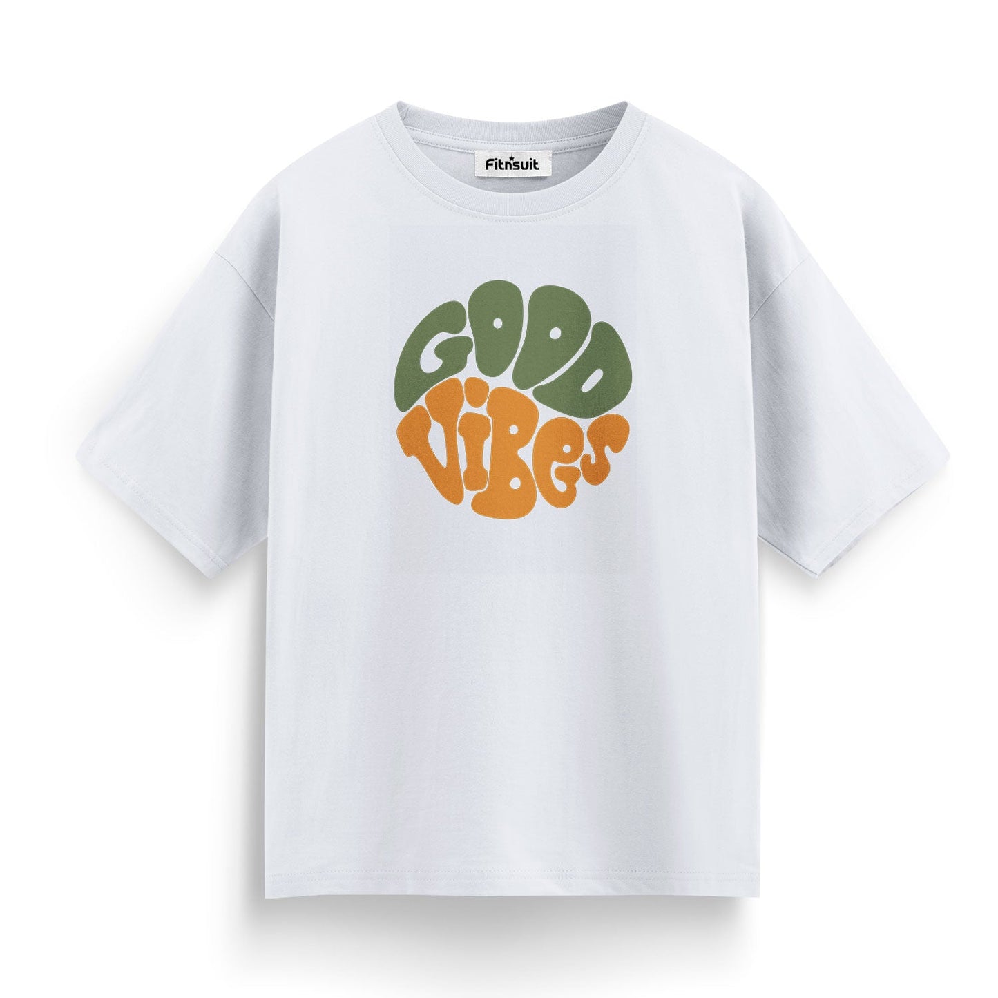Good Vibes Groovy Typography T shirt for everyone