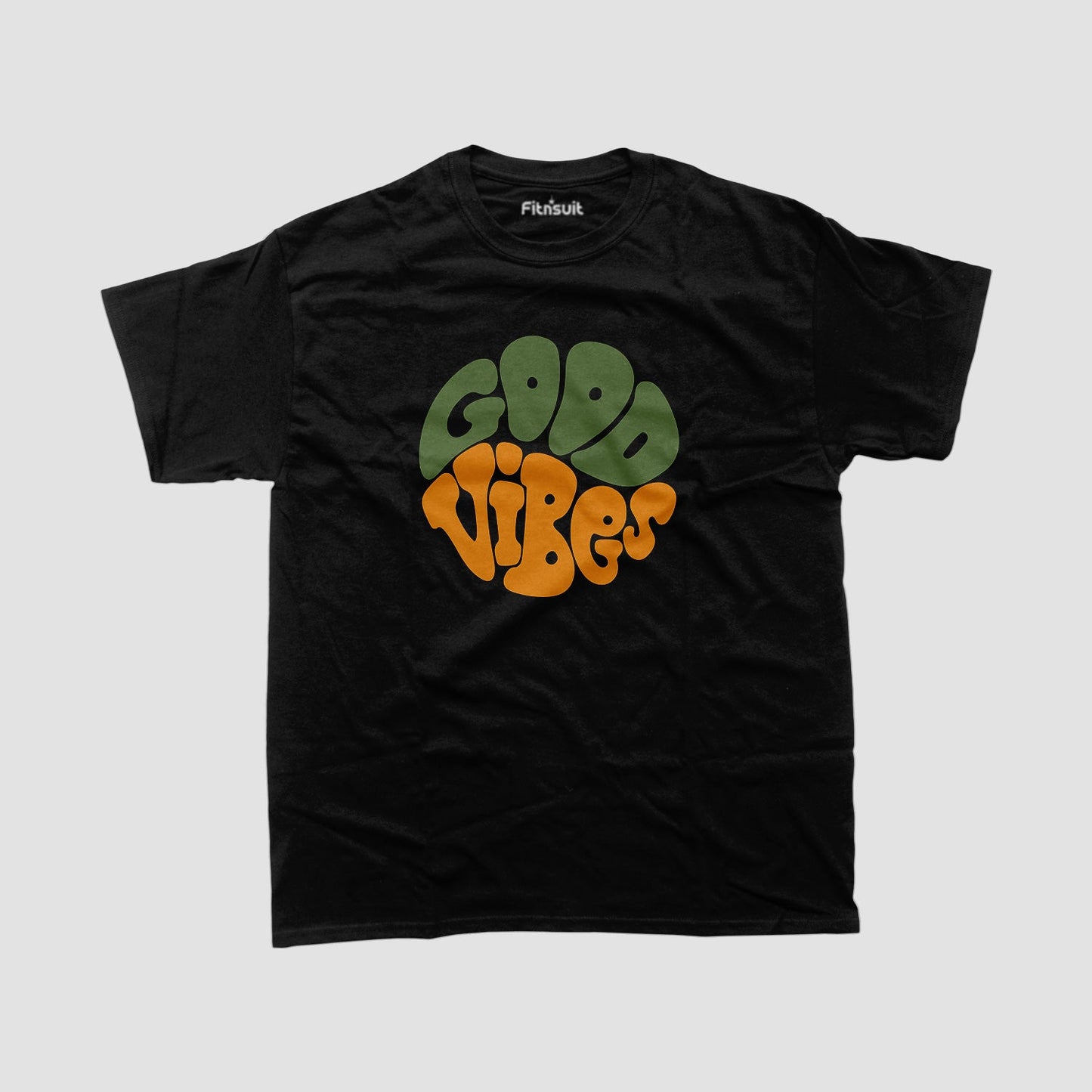 Good Vibes Groovy Typography T shirt for everyone