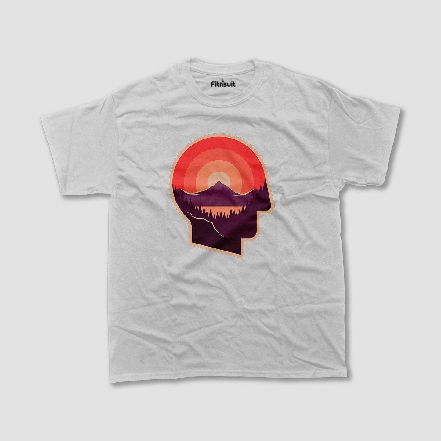 Mindful Sunset Head Silhouette T shirt for everyone
