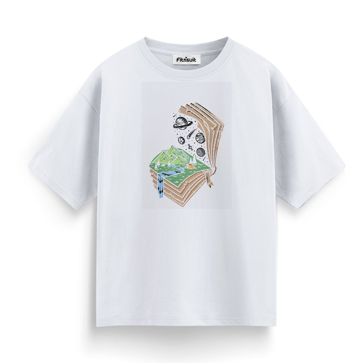 Panda in Bamboo Basket Illustration T shirt for everyone