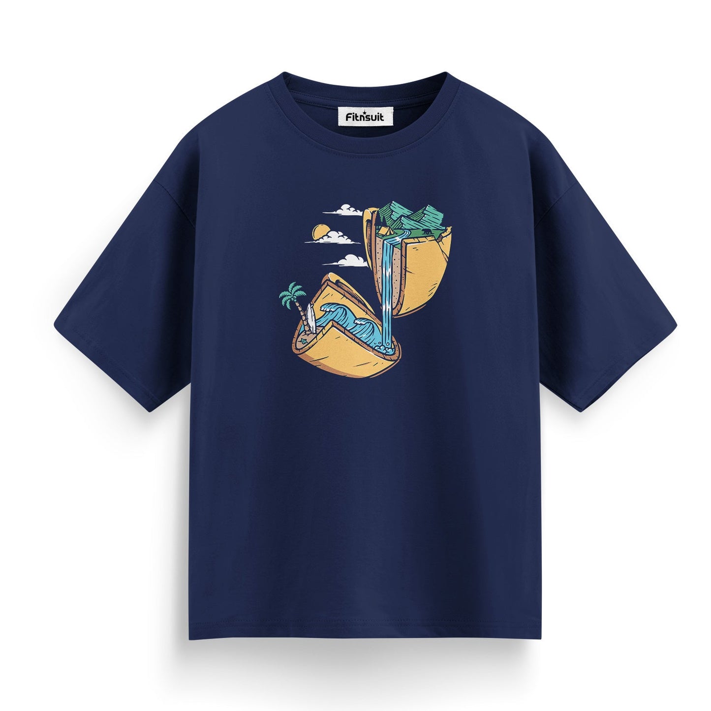 Beach Relaxation Girl in Taco Shell T shirt for everyone