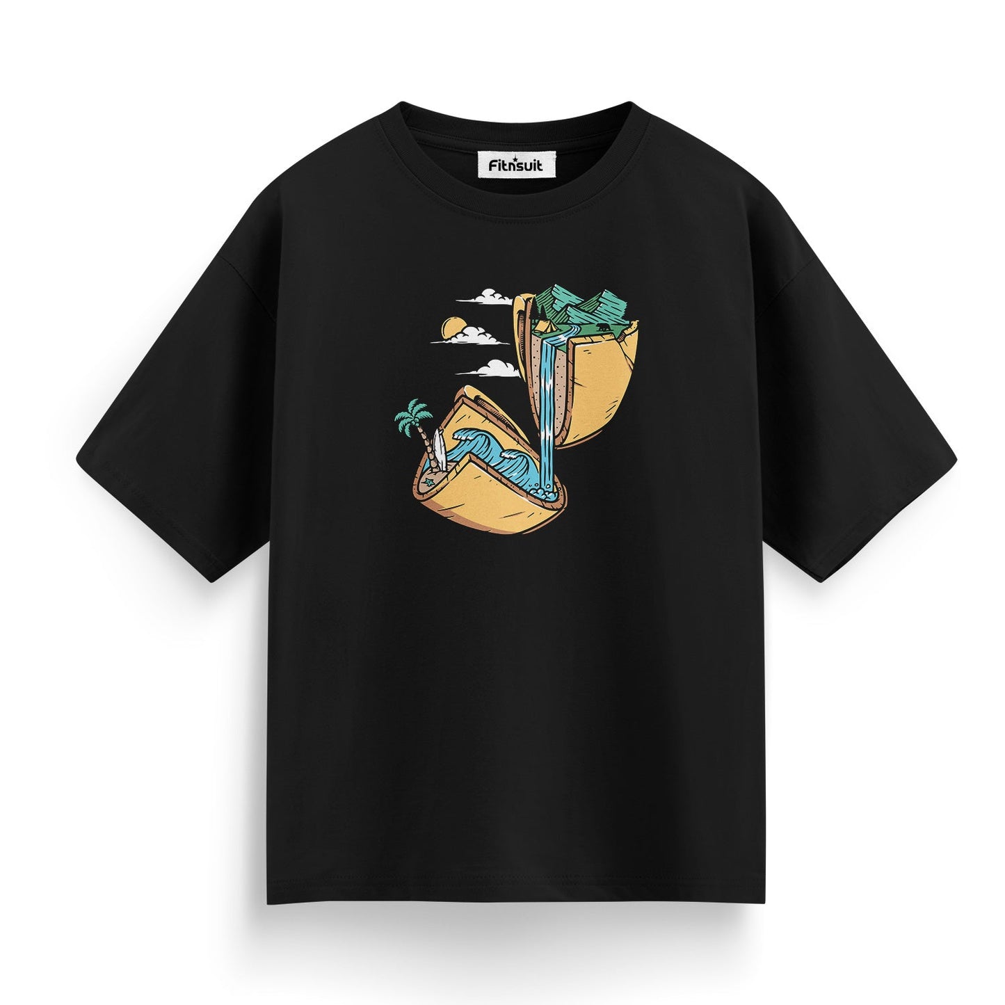 Beach Relaxation Girl in Taco Shell T shirt for everyone