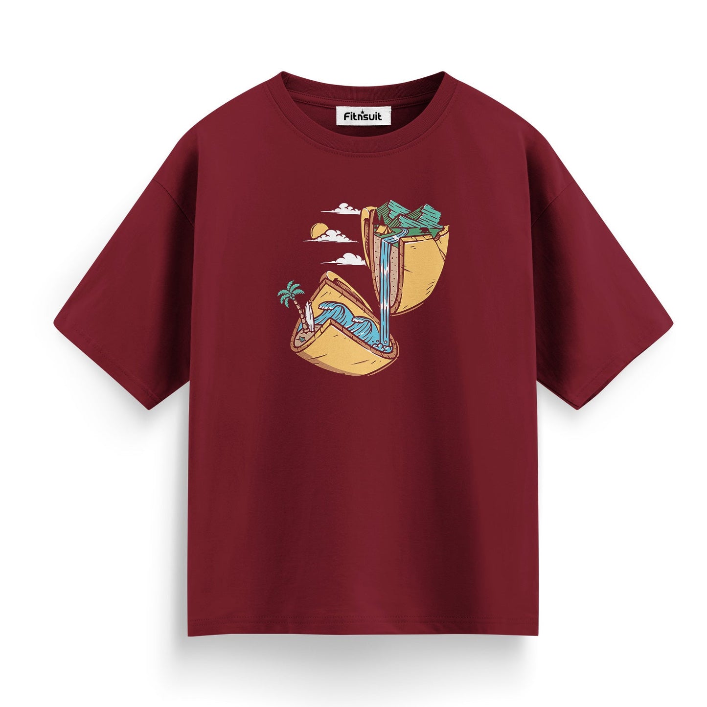 Beach Relaxation Girl in Taco Shell T shirt for everyone