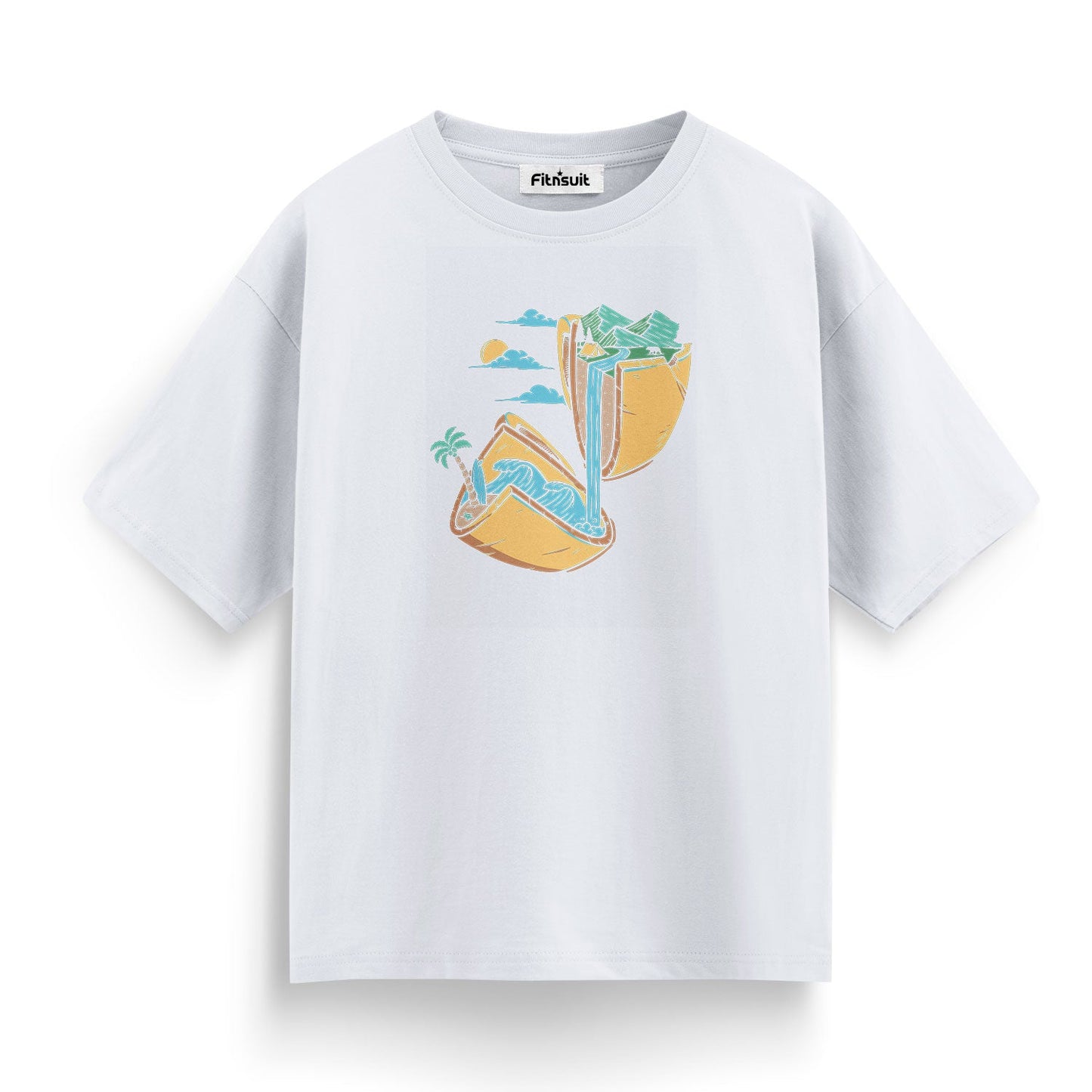 Beach Relaxation Girl in Taco Shell T shirt for everyone