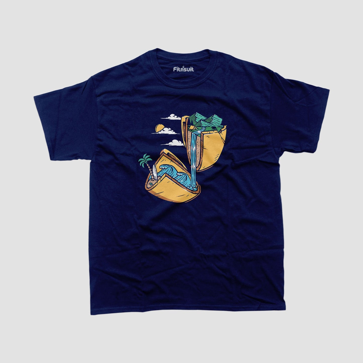 Beach Relaxation Girl in Taco Shell T shirt for everyone