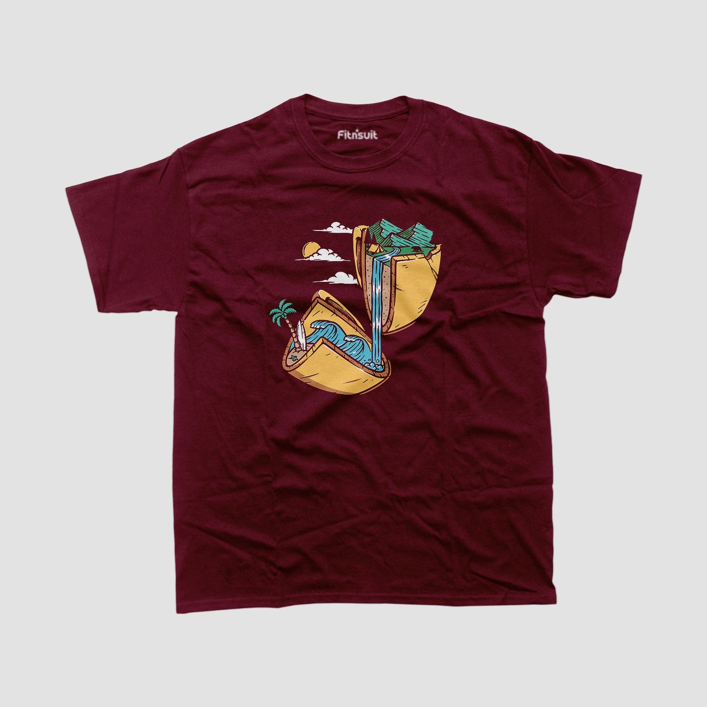 Beach Relaxation Girl in Taco Shell T shirt for everyone