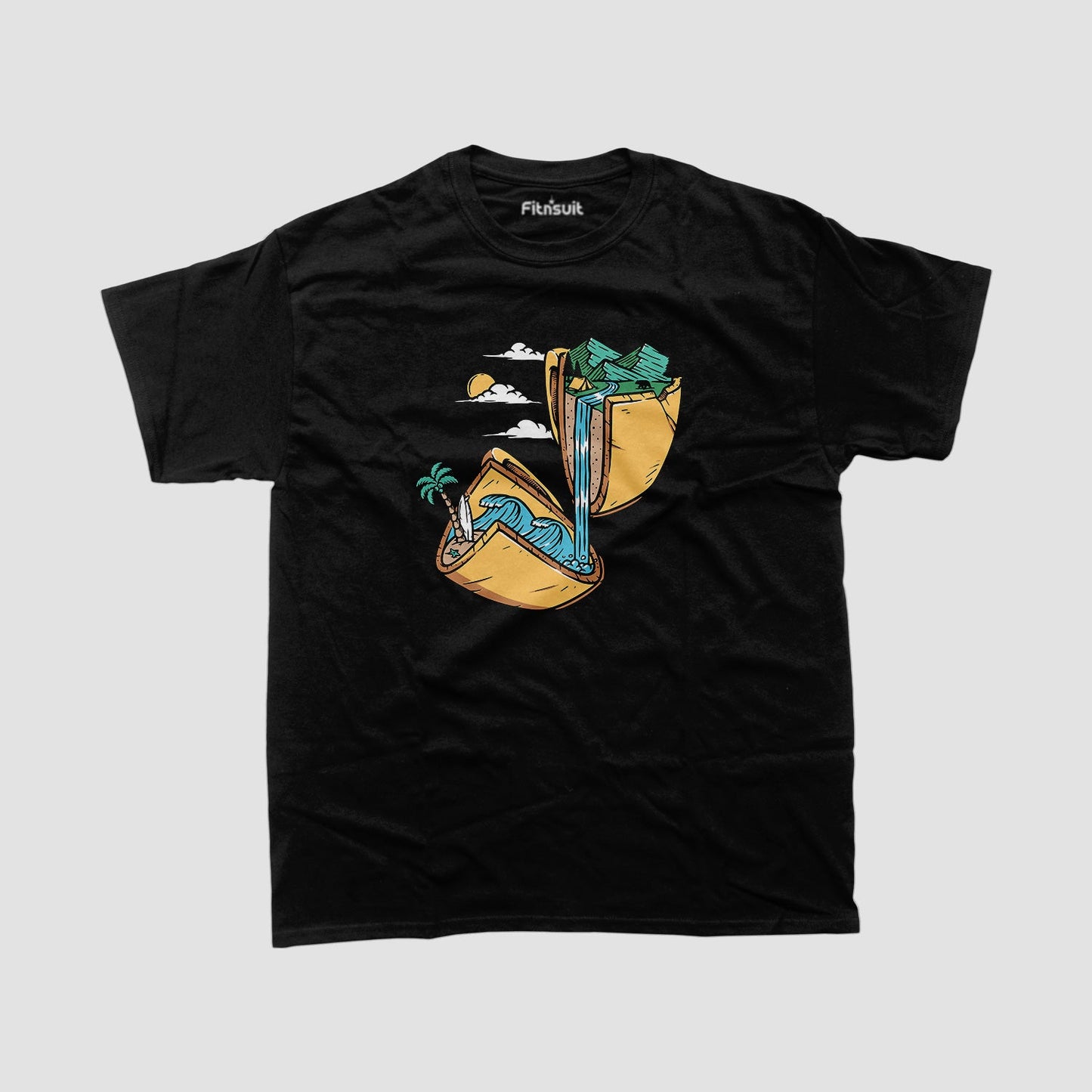 Beach Relaxation Girl in Taco Shell T shirt for everyone
