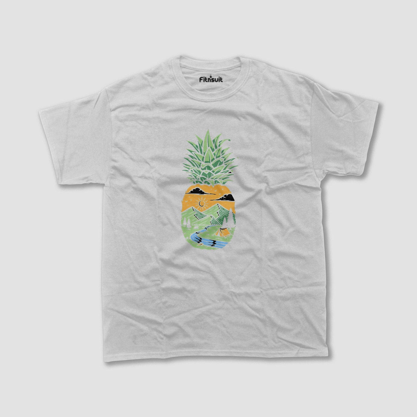 Pineapple Nature Collage Design T shirt for everyone