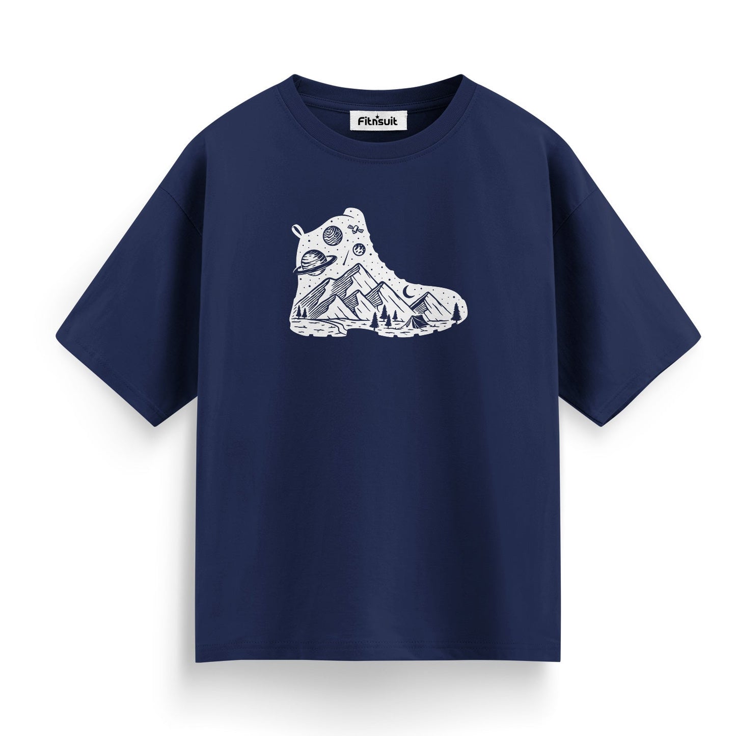White Bear in Mountain Terrain T shirt for everyone