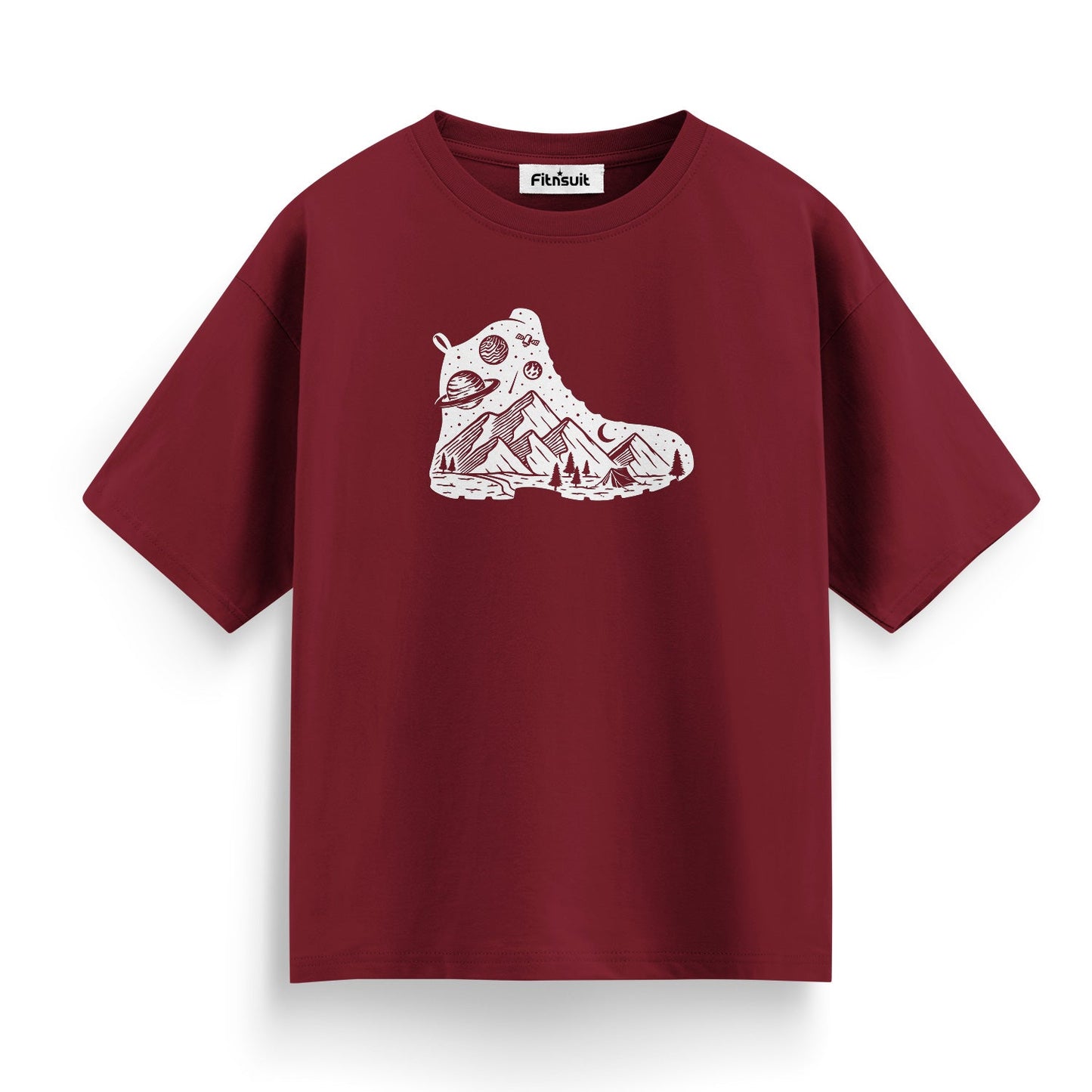 White Bear in Mountain Terrain T shirt for everyone