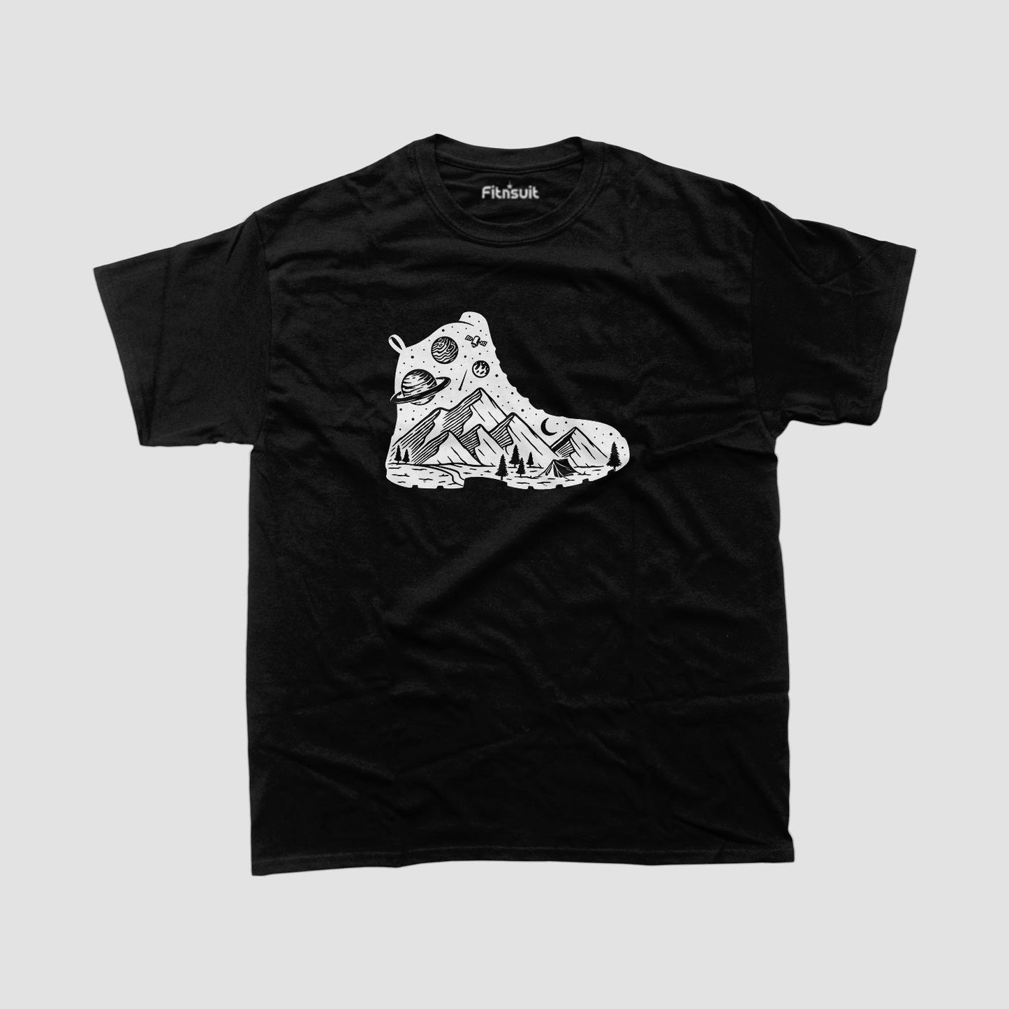 White Bear in Mountain Terrain T shirt for everyone
