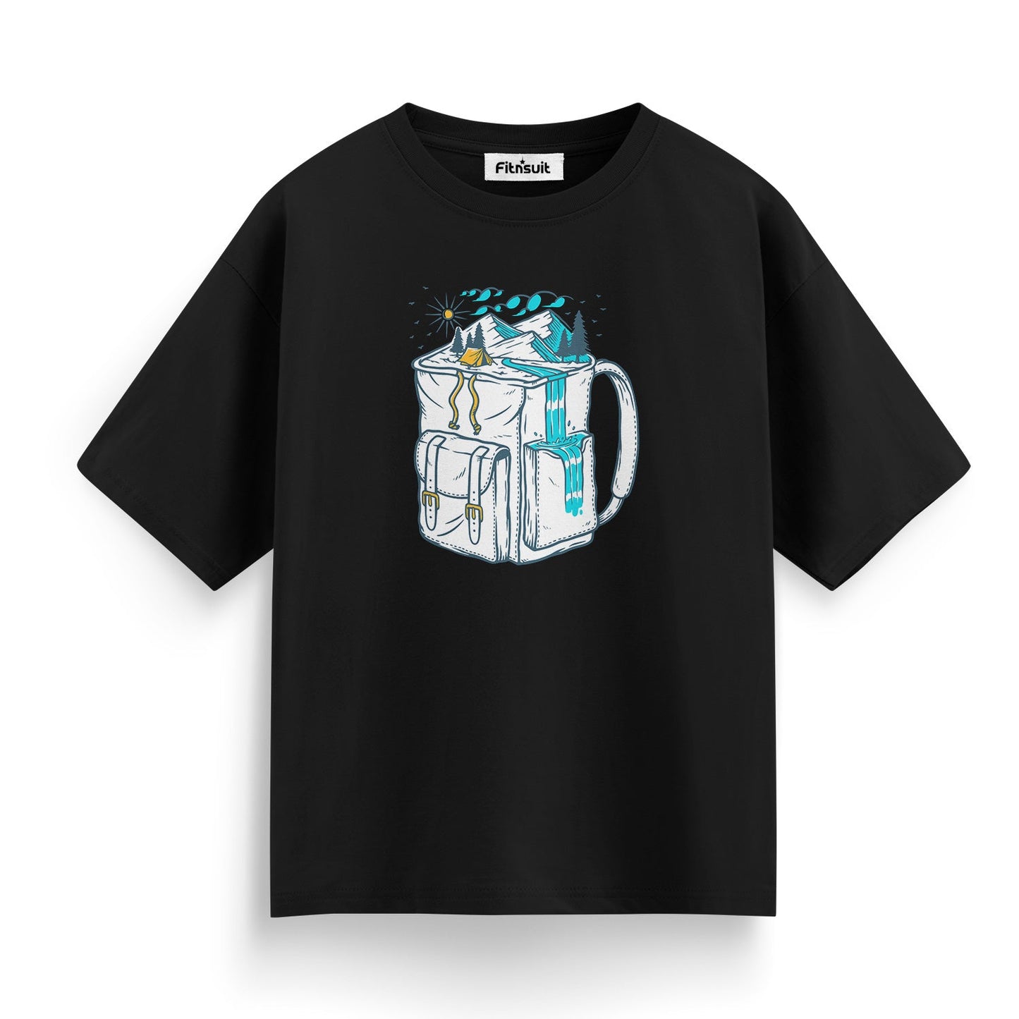 Camping Mug with Outdoor Elements T shirt for everyone