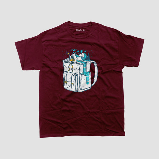 Camping Mug with Outdoor Elements T shirt for everyone
