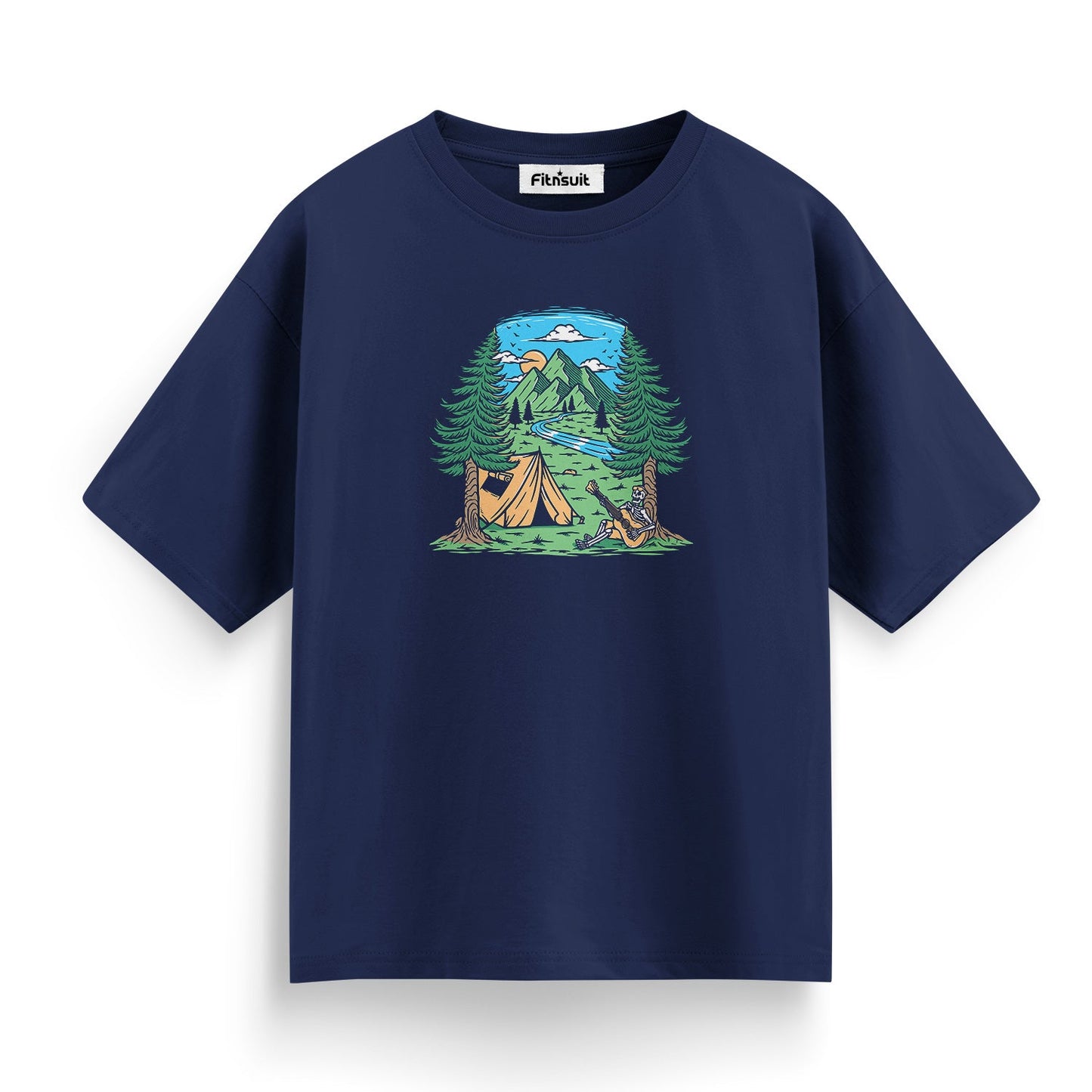 Couple Camping in Forest T shirt for everyone
