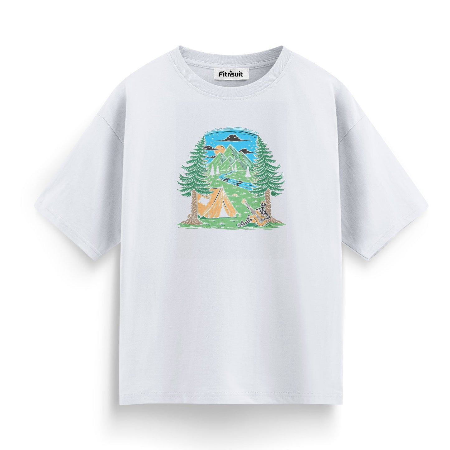 Couple Camping in Forest T shirt for everyone