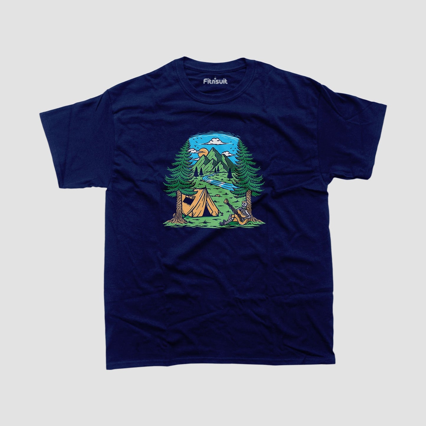 Couple Camping in Forest T shirt for everyone
