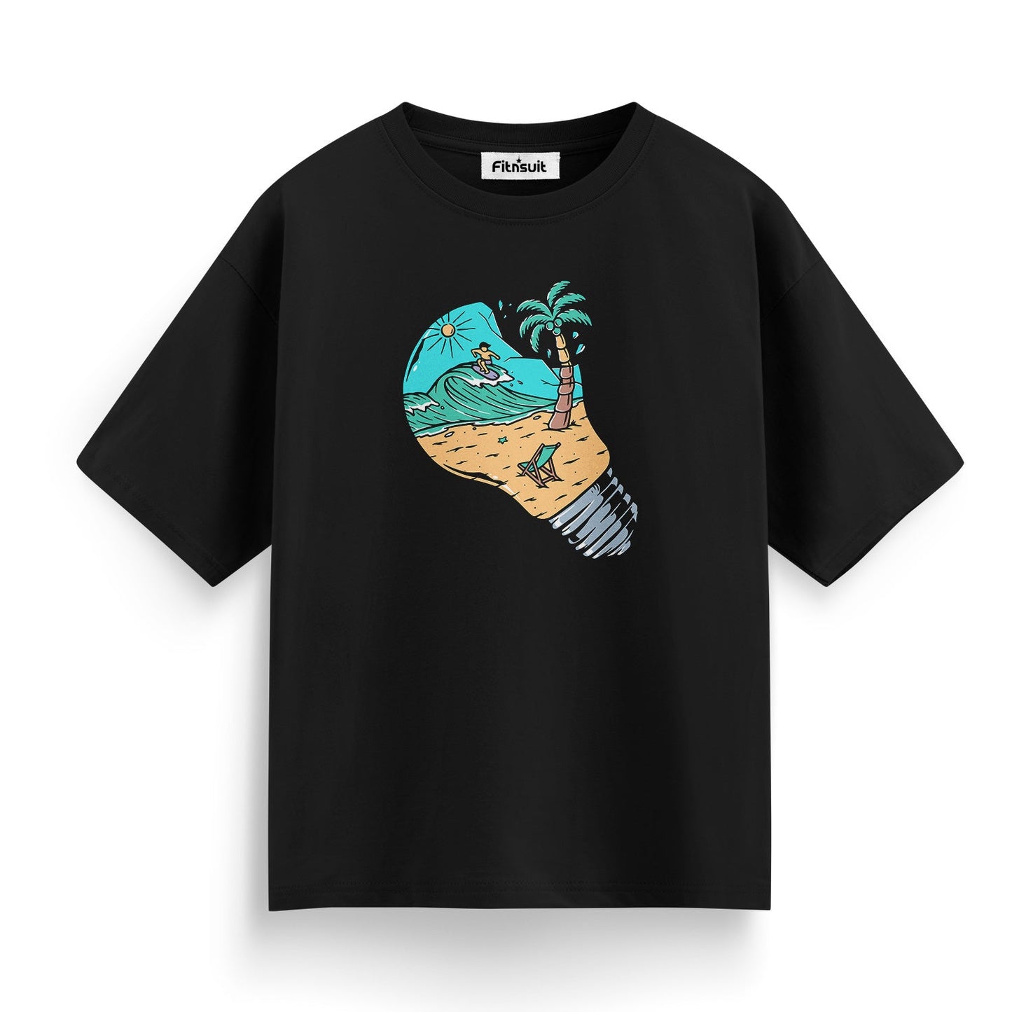 Light Bulb Island Paradise Art T shirt for everyone