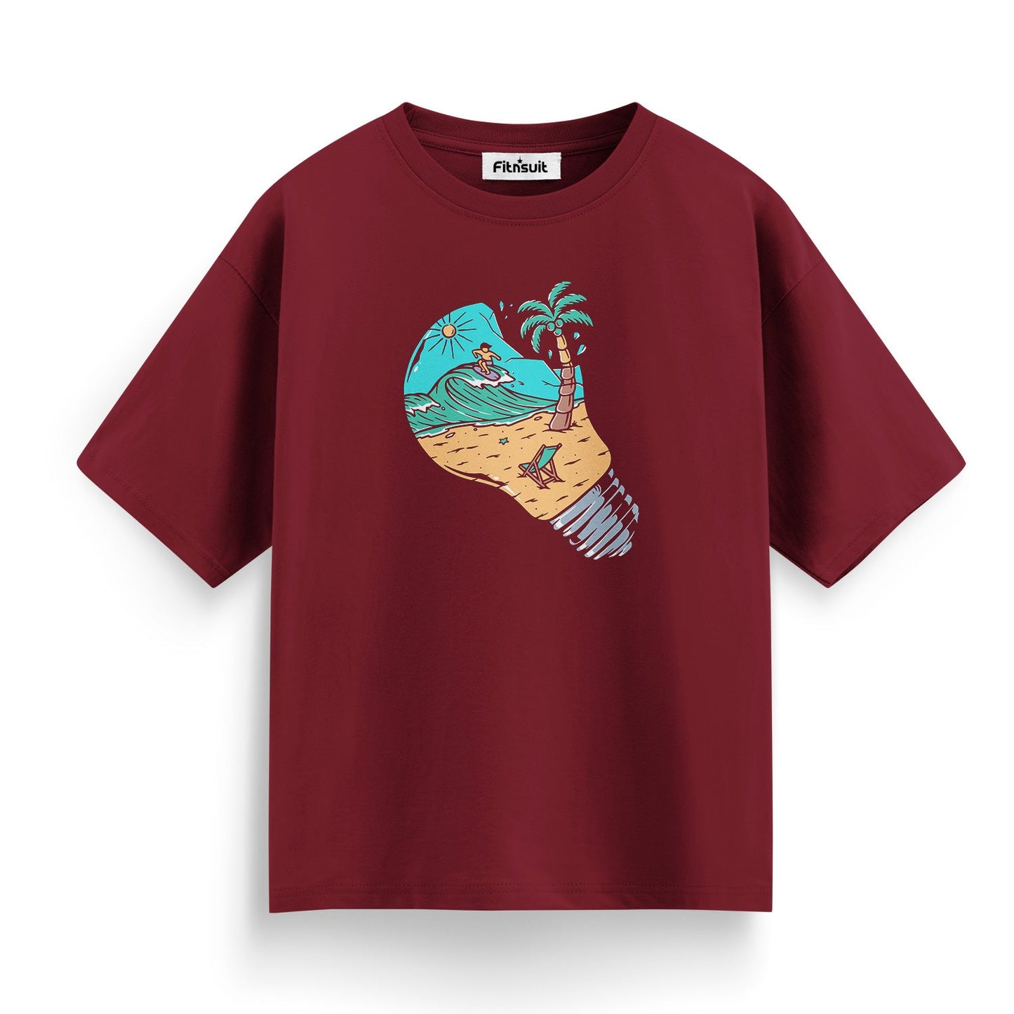 Light Bulb Island Paradise Art T shirt for everyone