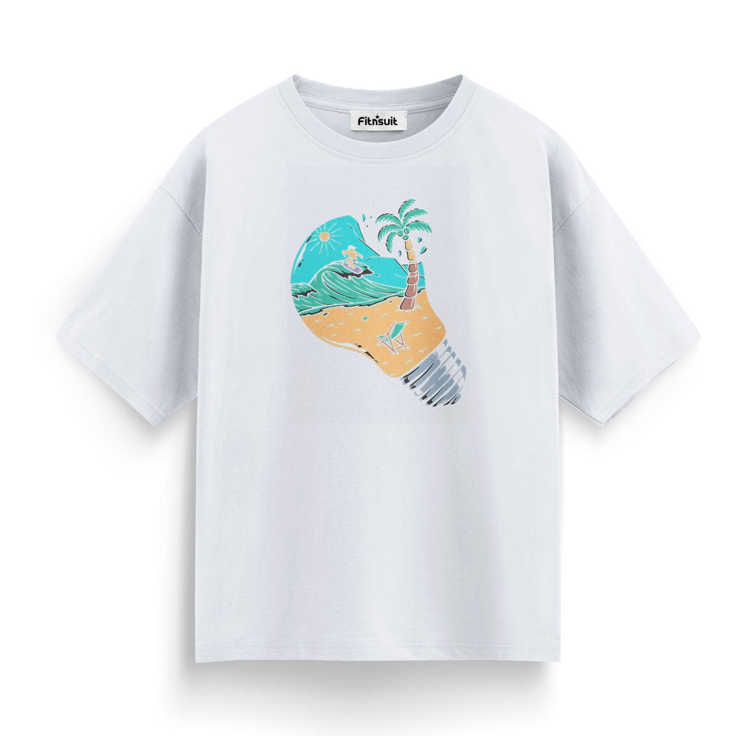 Light Bulb Island Paradise Art T shirt for everyone