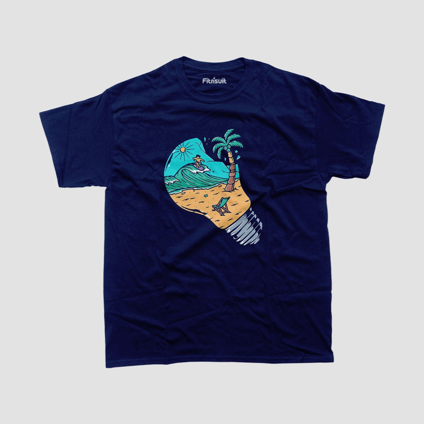 Light Bulb Island Paradise Art T shirt for everyone