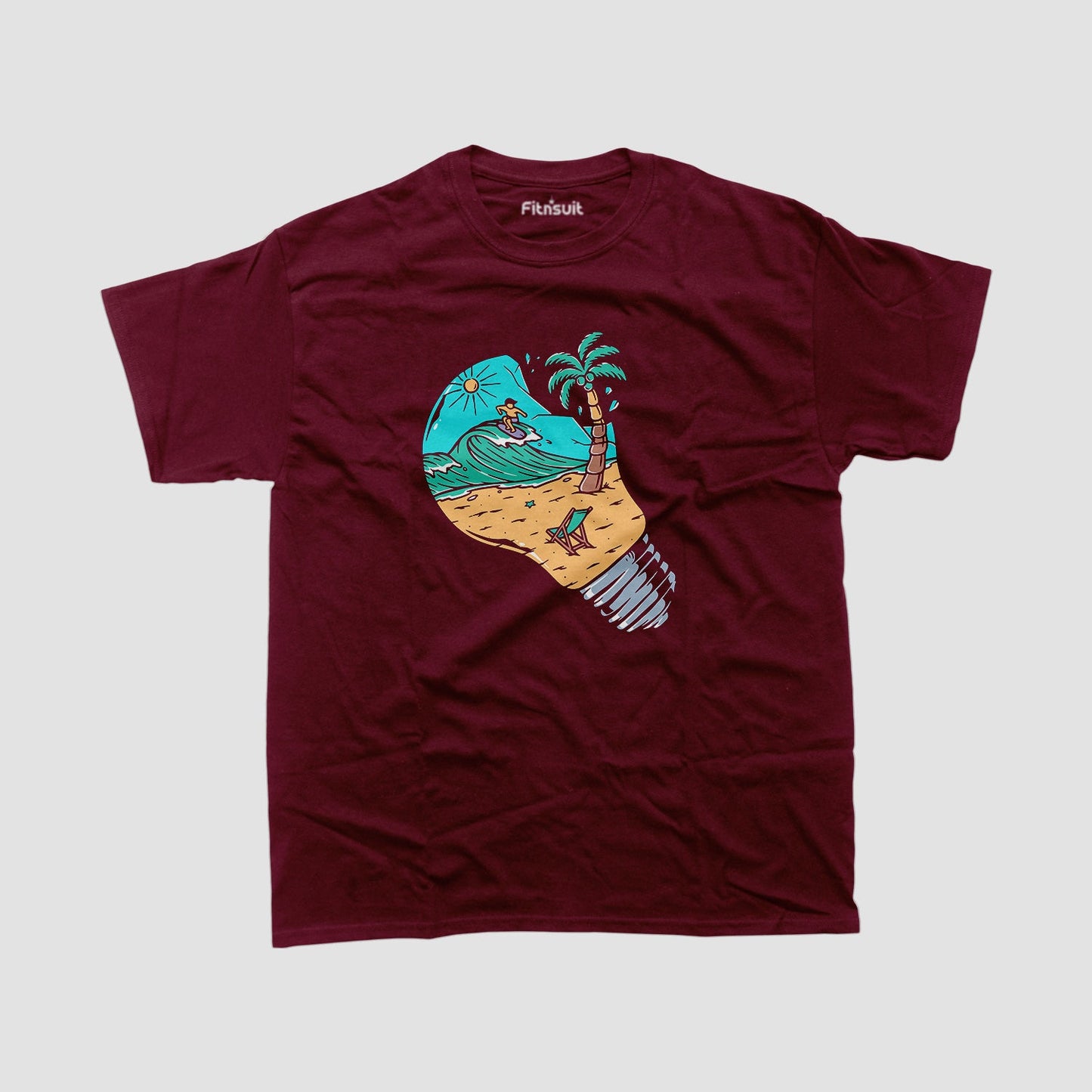 Light Bulb Island Paradise Art T shirt for everyone
