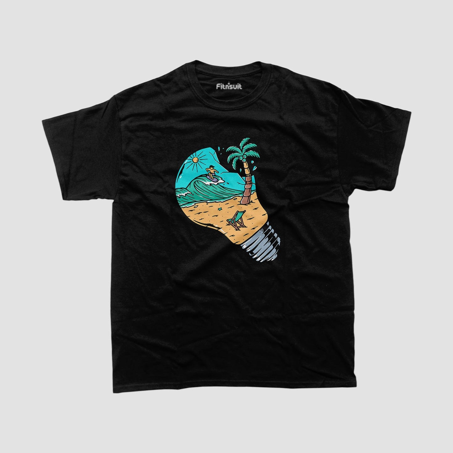 Light Bulb Island Paradise Art T shirt for everyone