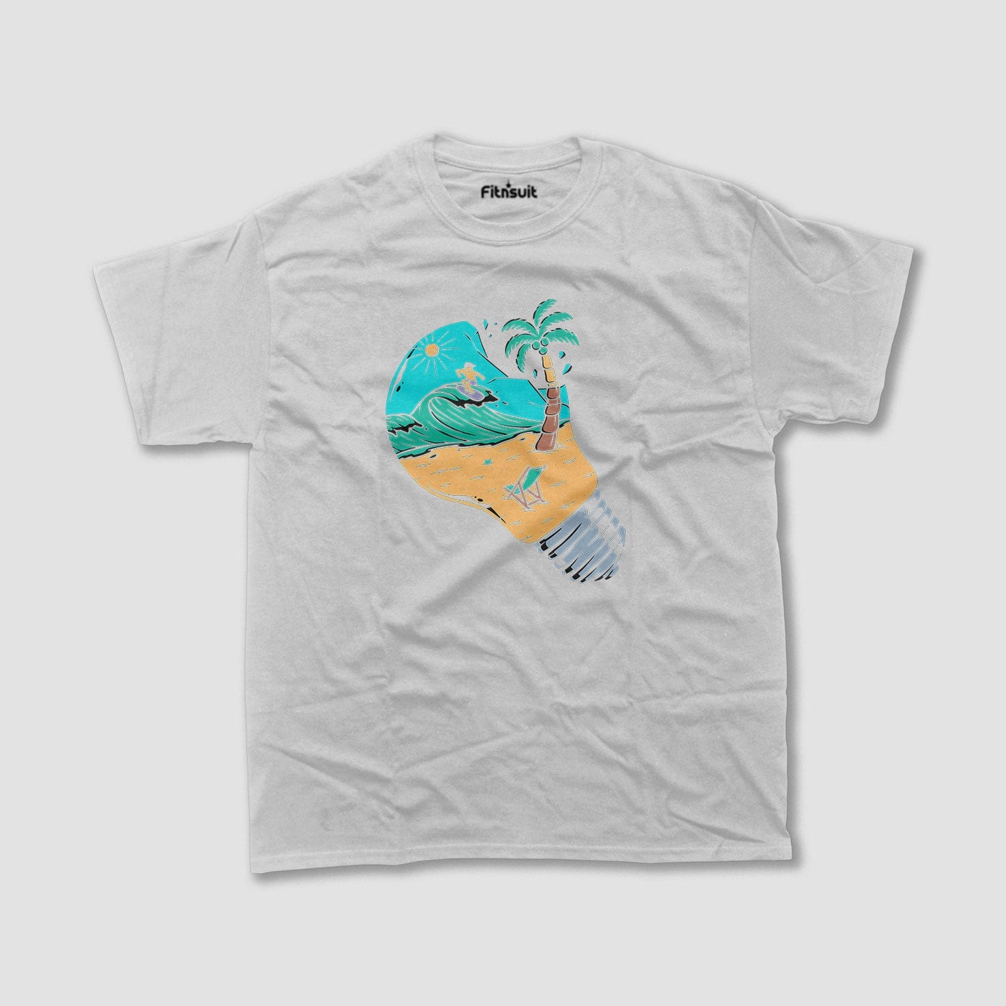 Light Bulb Island Paradise Art T shirt for everyone