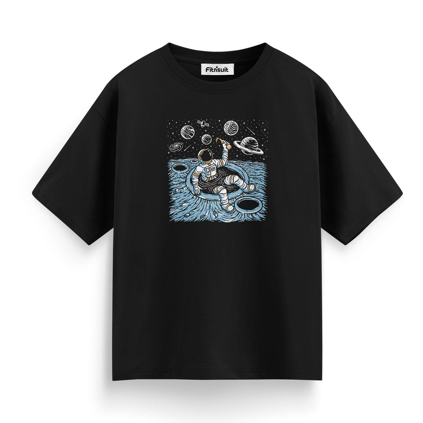 Astronaut Floating in Space Galaxy T shirt for everyone