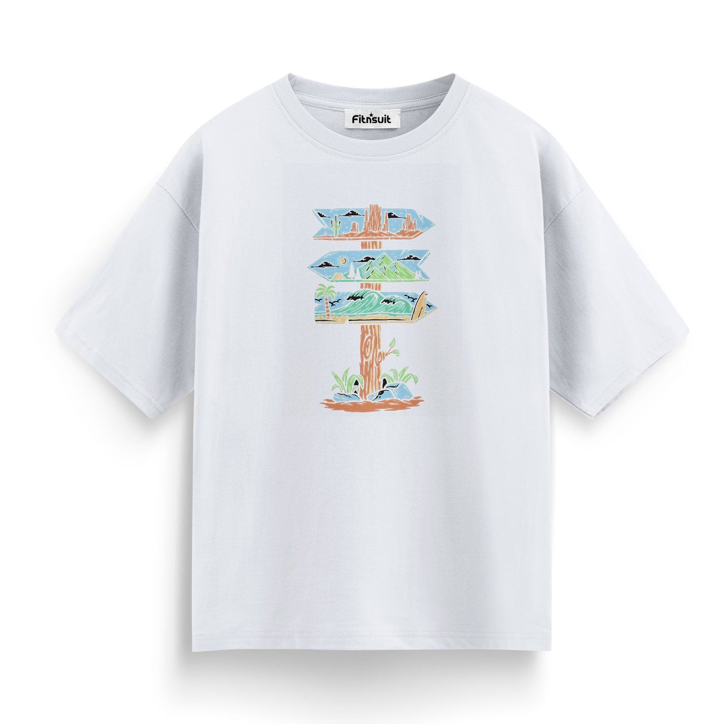 Directional Signpost Outdoor Adventure T shirt for everyone