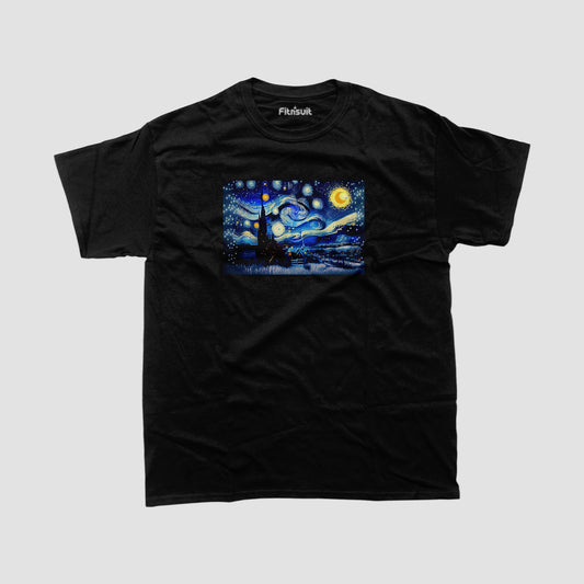 Van Gogh Starry Night Tribute T shirt for everyone