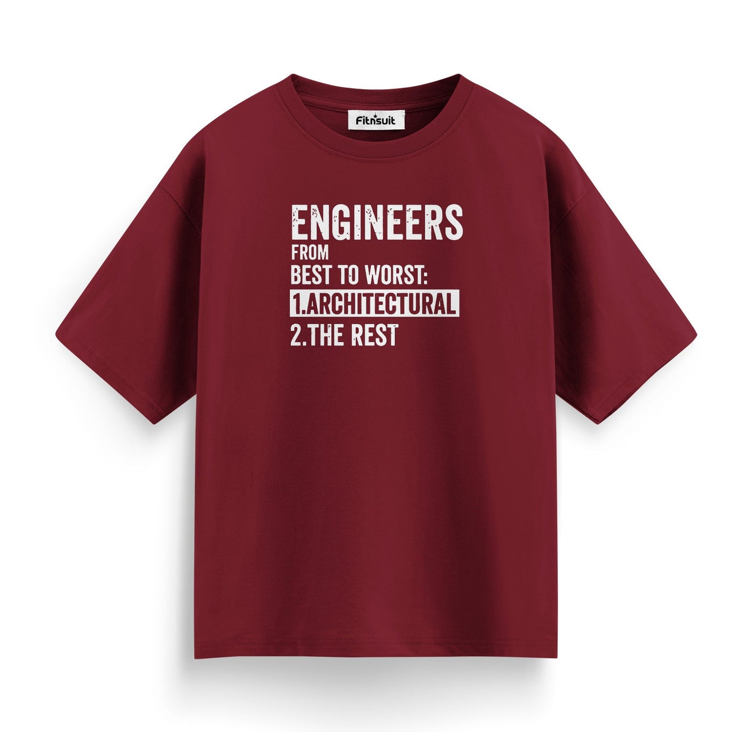 Engineers From Best To Worst Architectural Architect T shirt