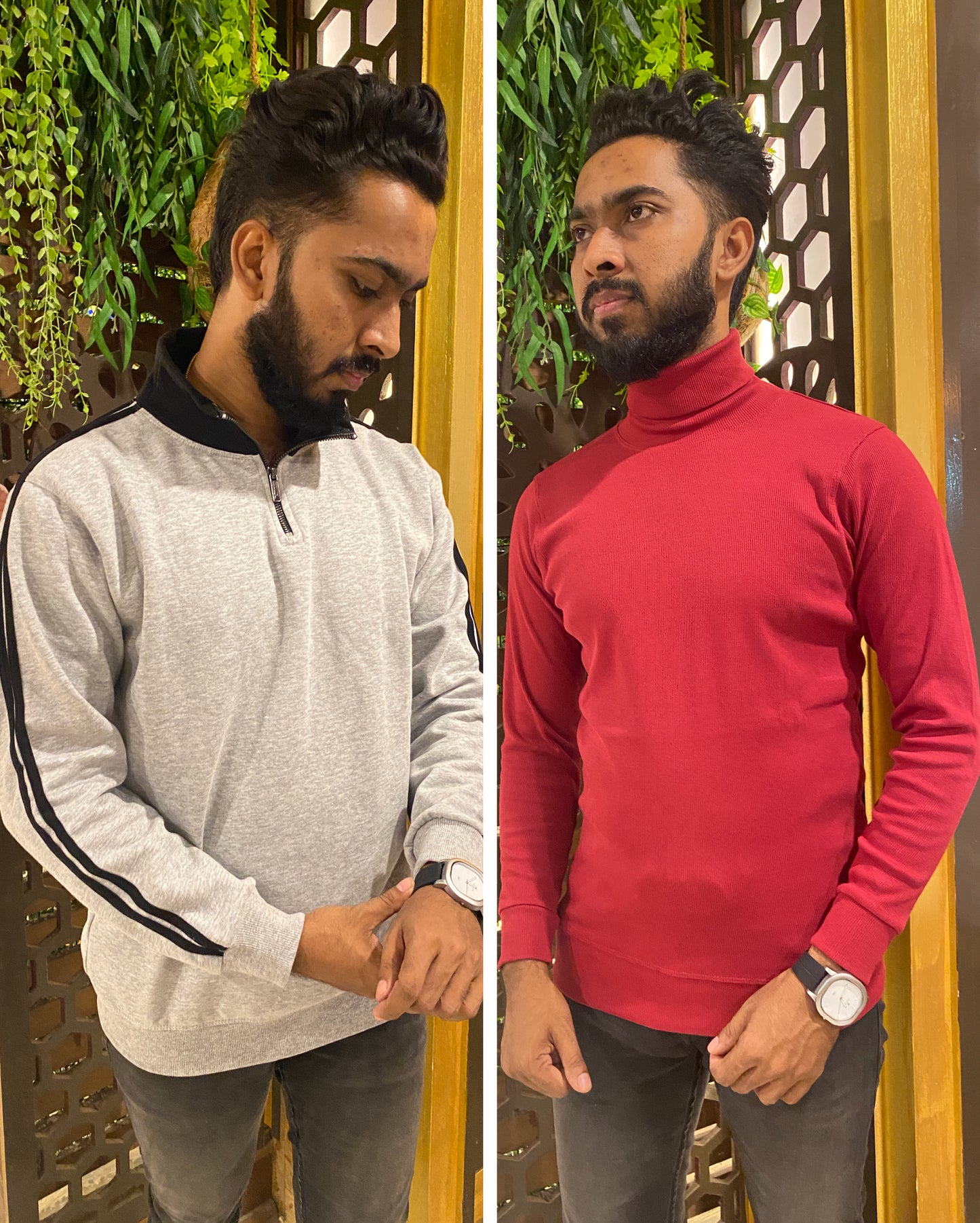 Premium Maroon  Turtel Neck T shirt
