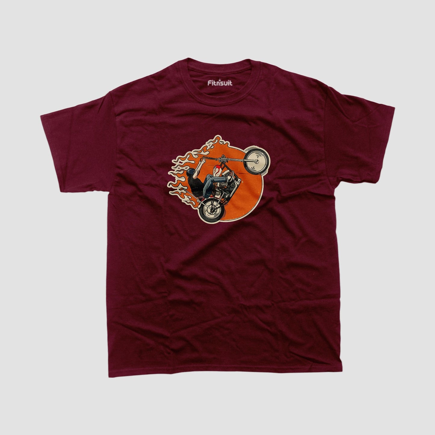 Flaming Ride Motoblogger Passion T shirt