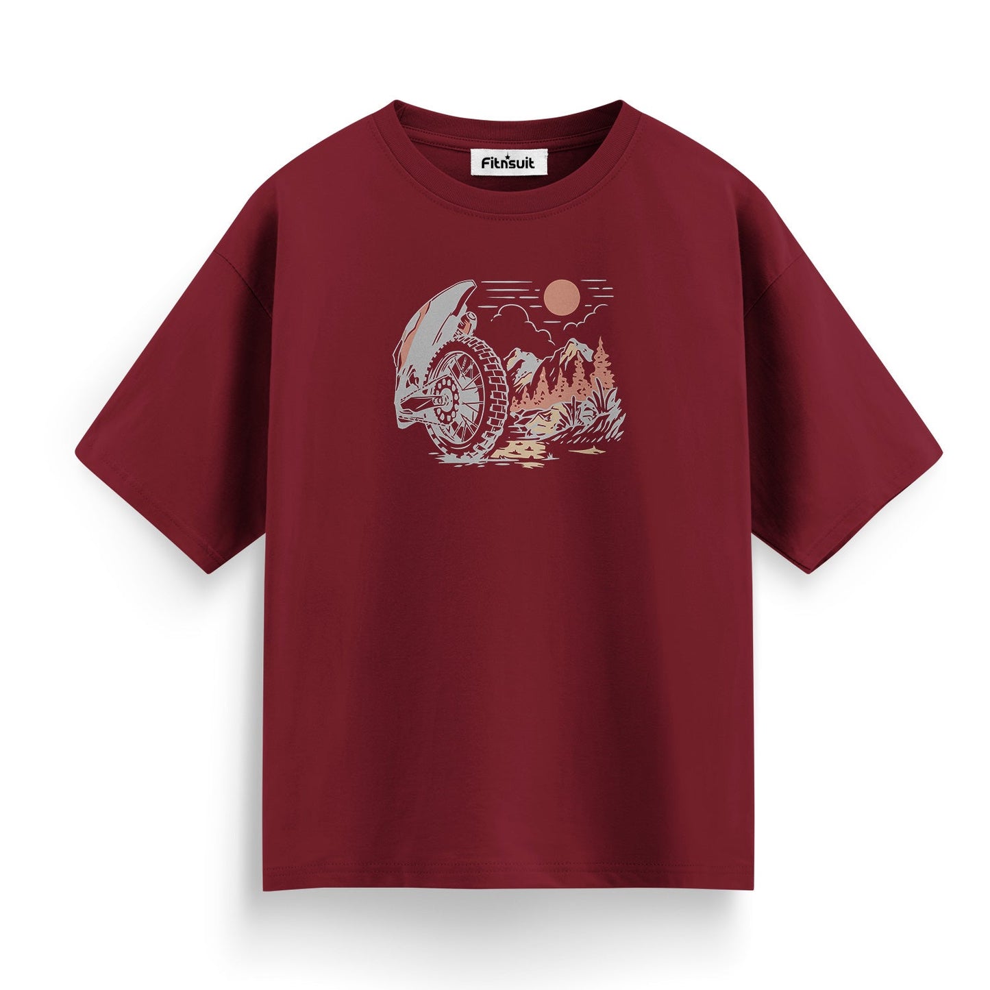 Moonlit Rider Motorbike Night T shirt