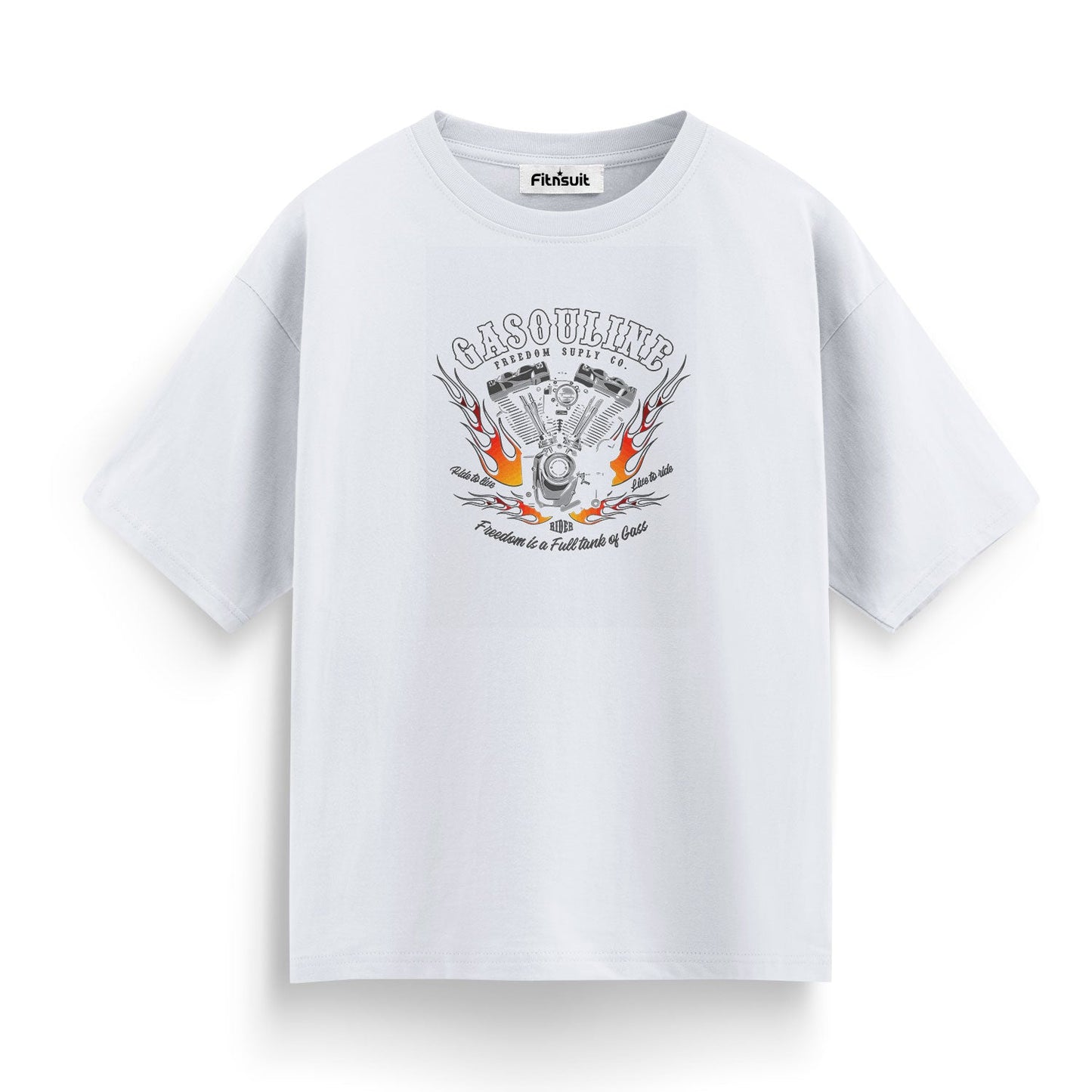 Gasoline Power Bike Energy T shirt