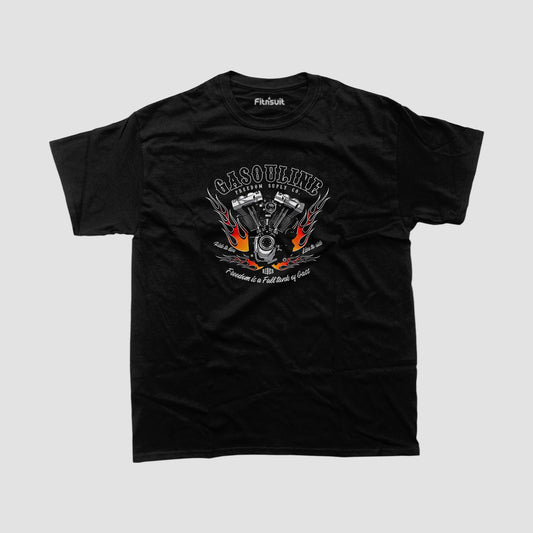 Gasoline Power Bike Energy T shirt