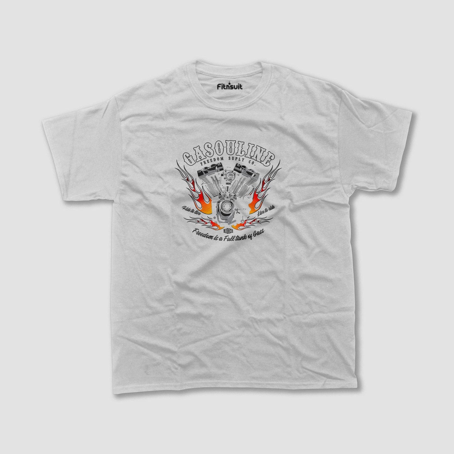 Gasoline Power Bike Energy T shirt