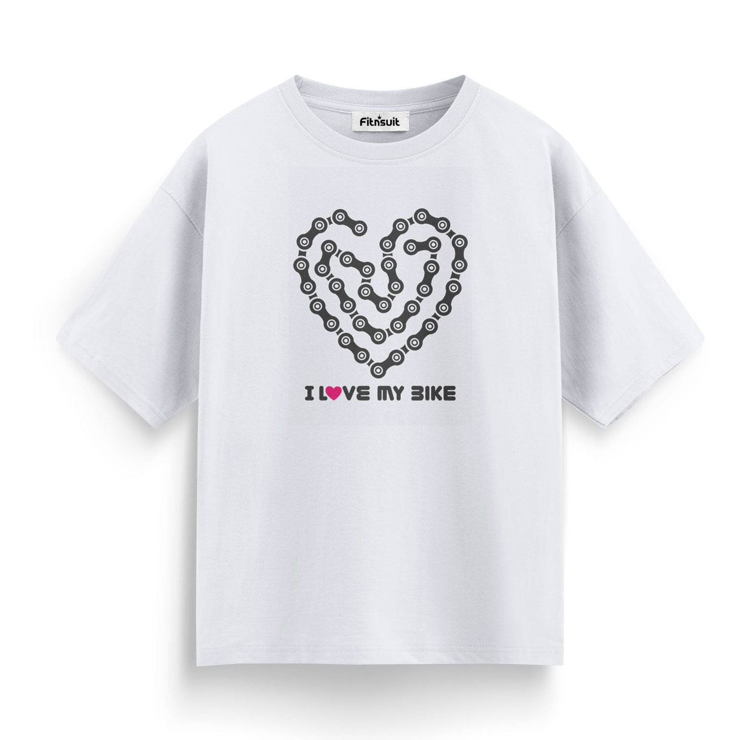 I Love My Bike Motorcycle Heart T shirt