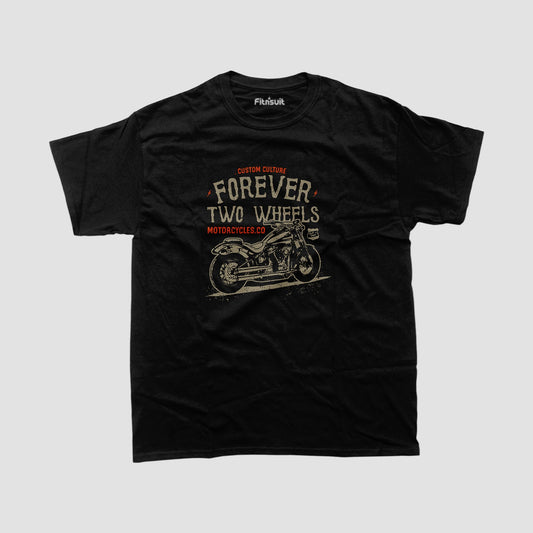 Forever Two Wheels Biker Passion T shirt
