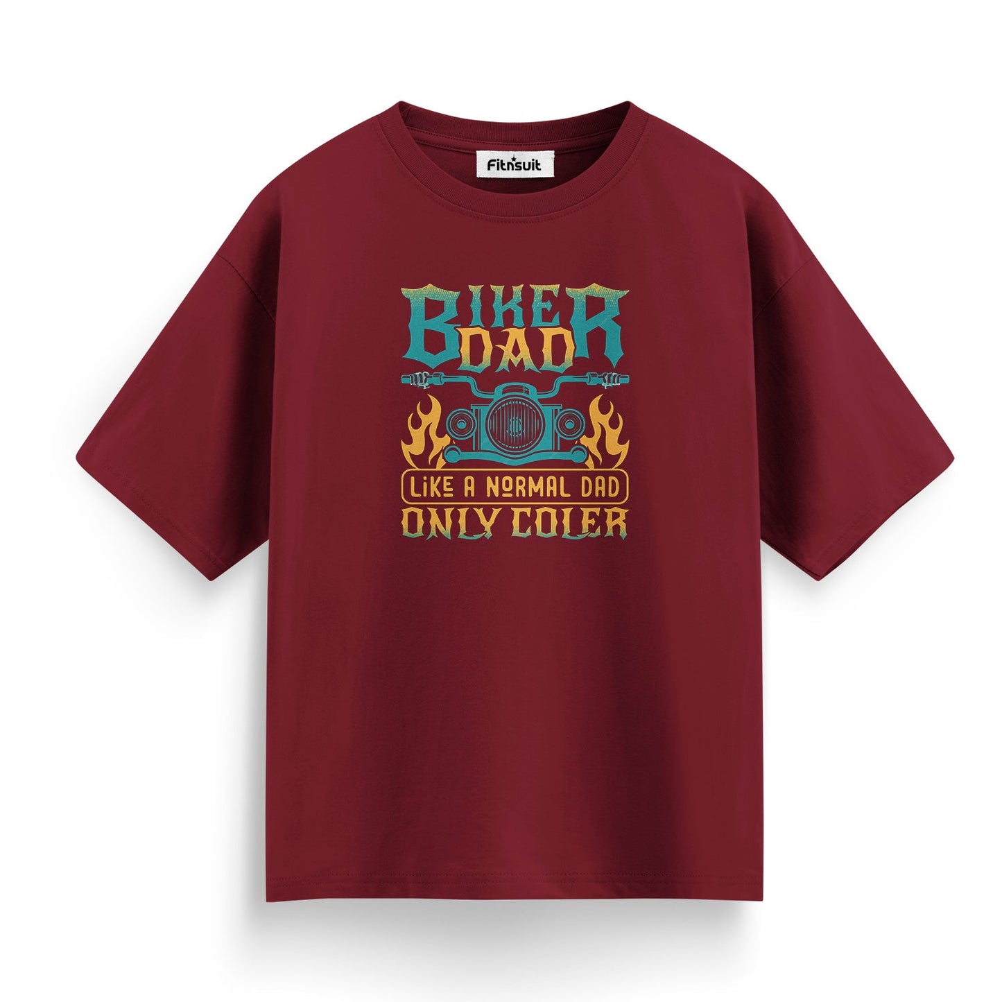Biker Dad Only Normal Dad Bike Humor T shirt