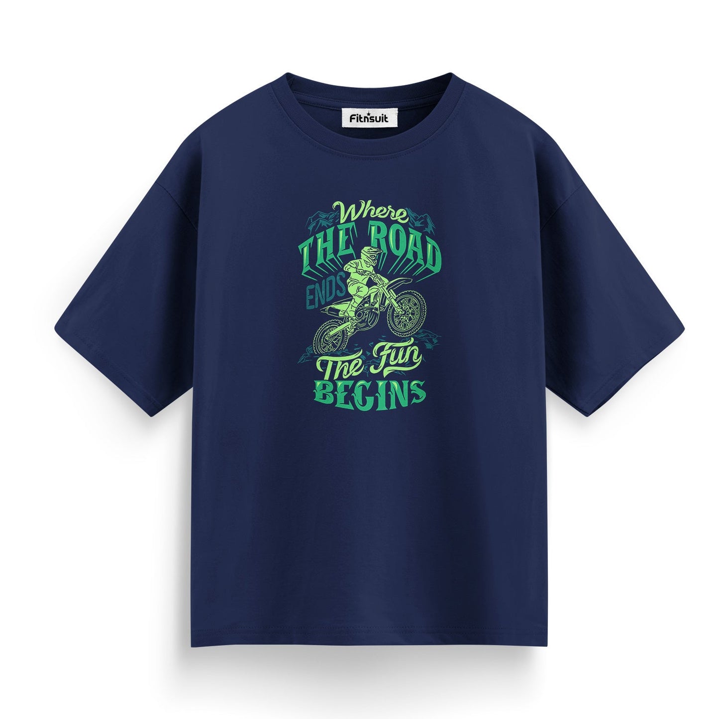 Where The Road Ends Fun Begins Bike Adventure T shirt