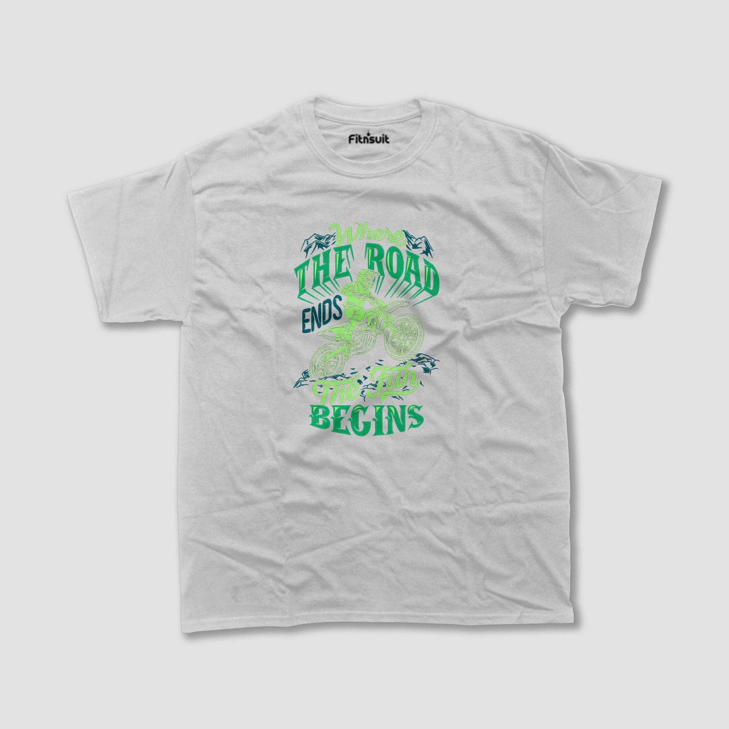 Where The Road Ends Fun Begins Bike Adventure T shirt