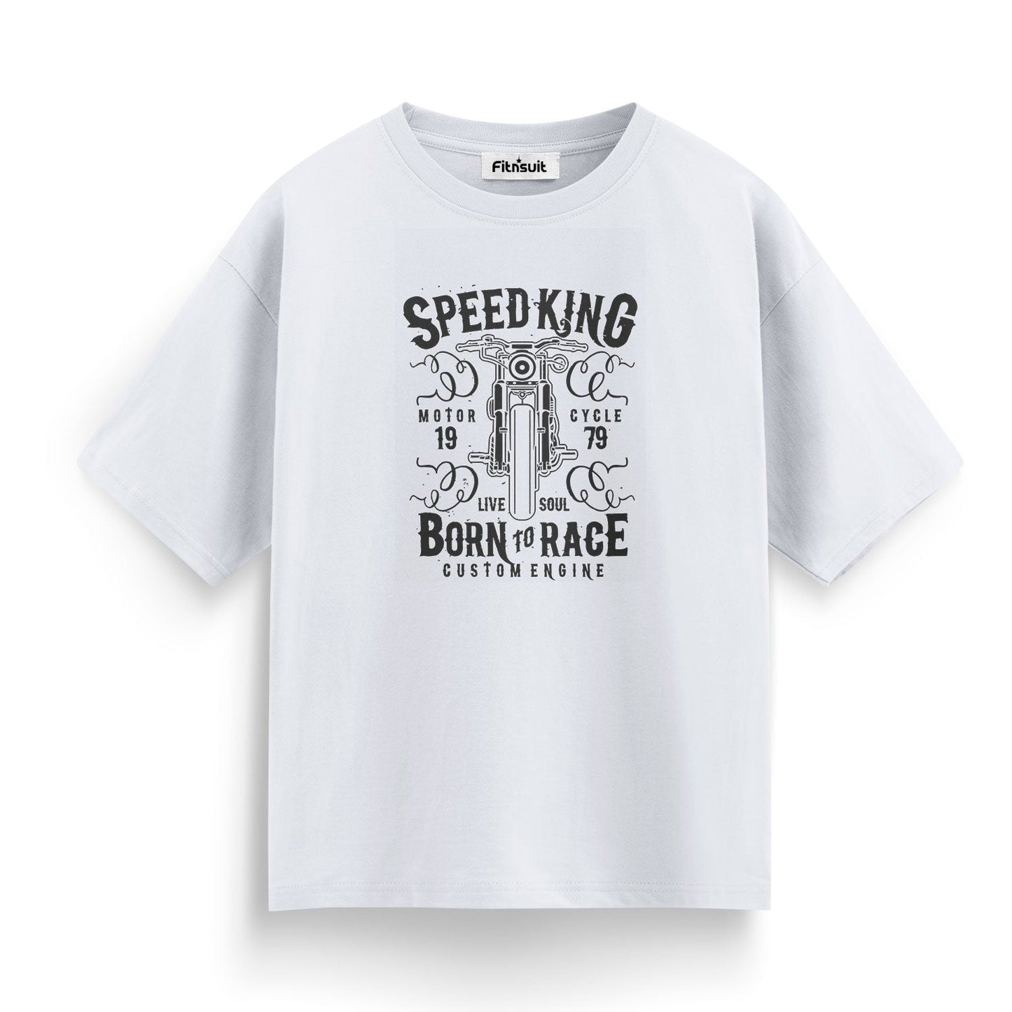 Speed King Born To Race Biker Spirit T shirt